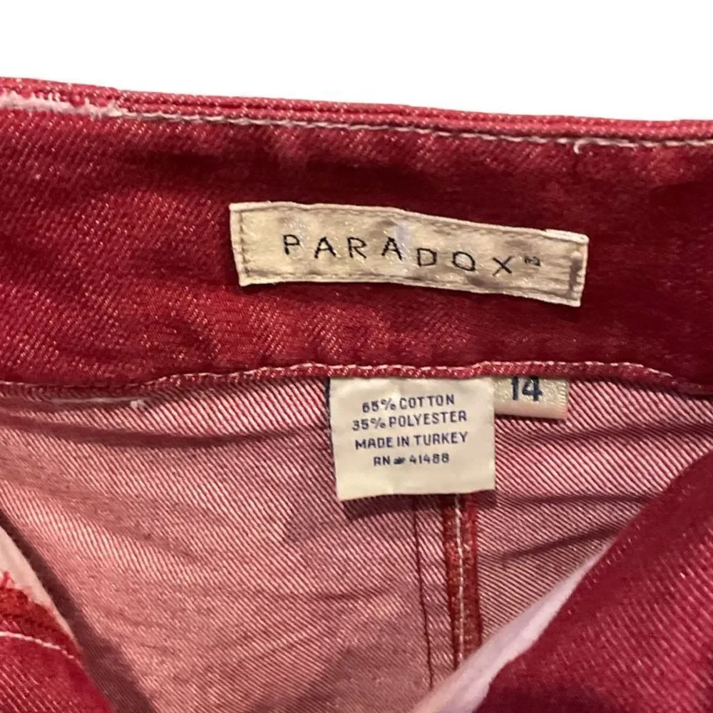 PARADOX red heather, cropped jeans - Picture 3 of 6